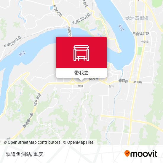 轨道鱼洞站地图