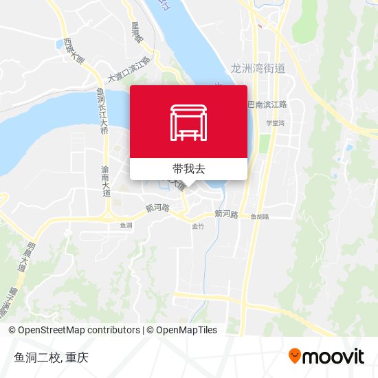 鱼洞二校地图
