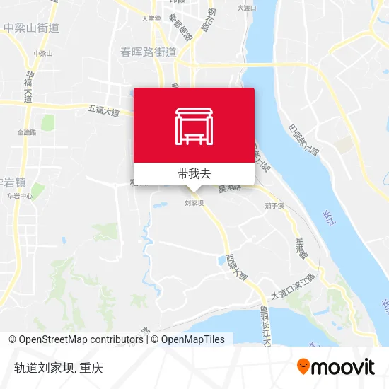 轨道刘家坝地图