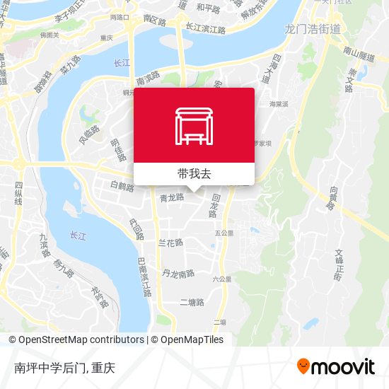 南坪中学后门地图