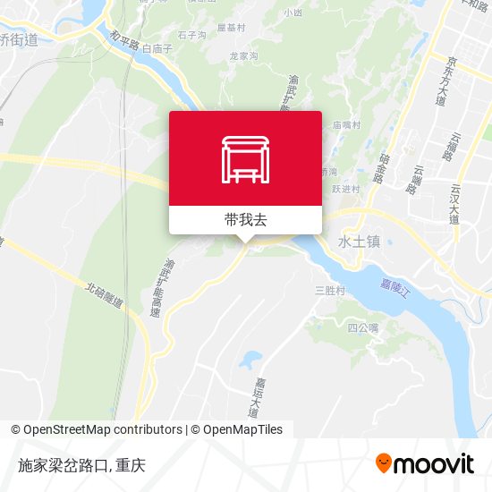 施家梁岔路口地图