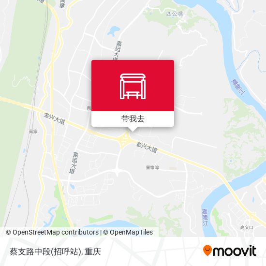 蔡支路中段(招呼站)地图