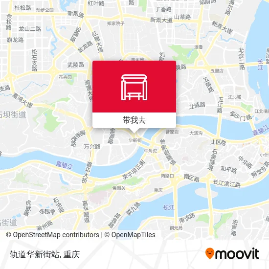 轨道华新街站地图