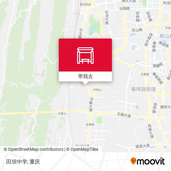 田坝中学地图