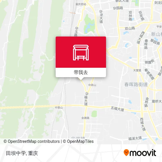 田坝中学地图