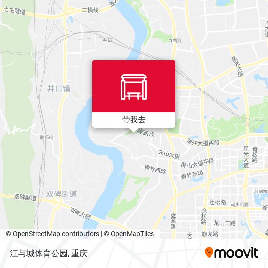江与城体育公园地图