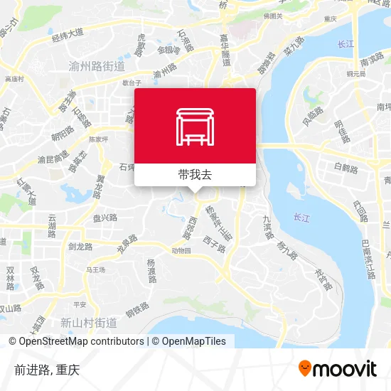 前进路地图