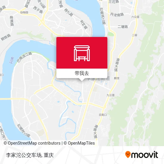 李家沱公交车场地图