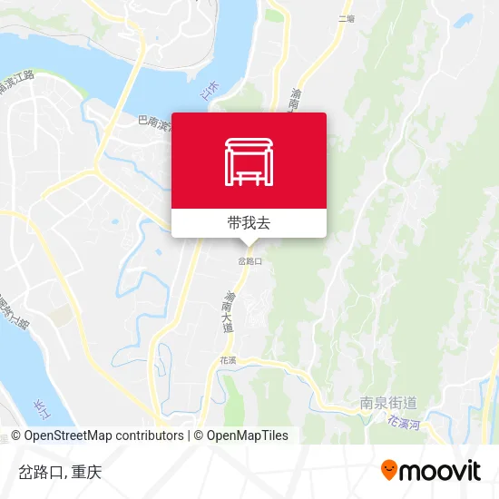 岔路口地图