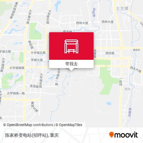 陈家桥变电站(招呼站)地图