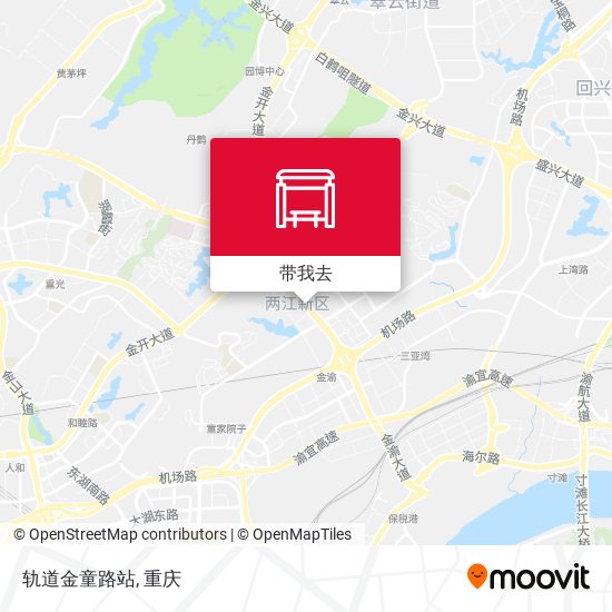 轨道金童路站地图