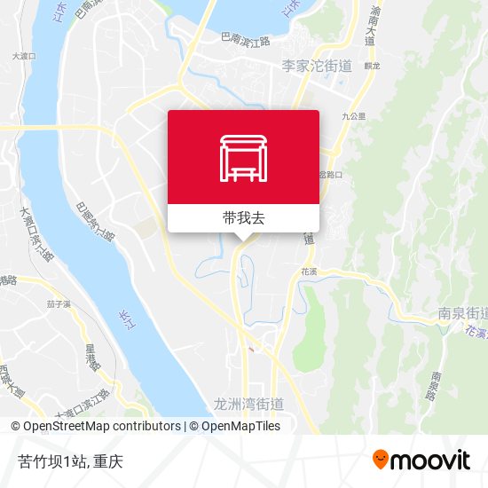 苦竹坝1站地图