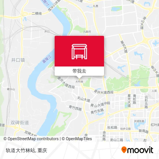 轨道大竹林站地图
