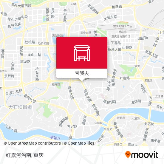 红旗河沟南地图