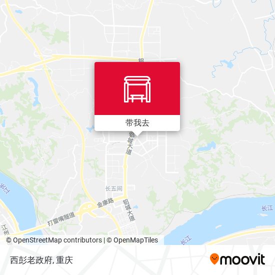 西彭老政府地图