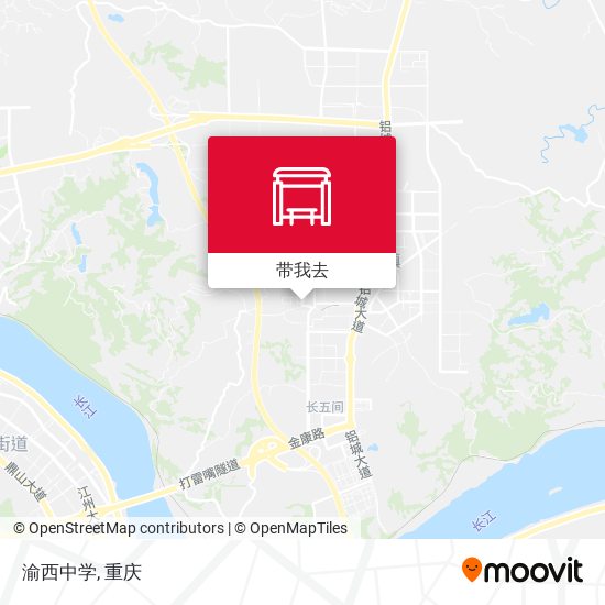 渝西中学地图