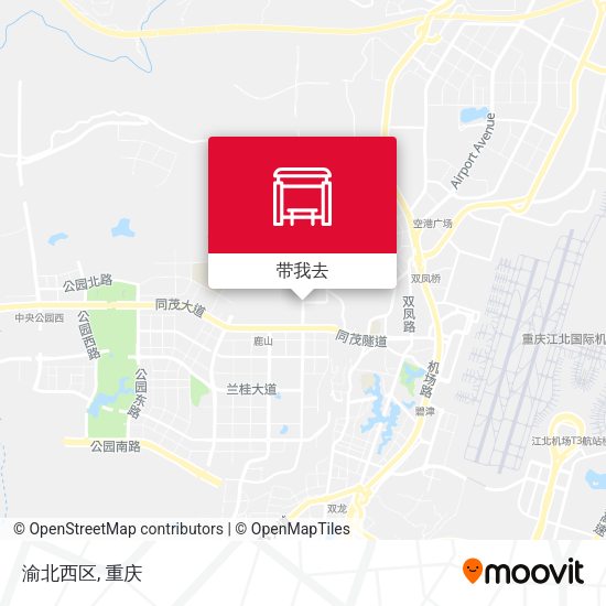 渝北西区地图