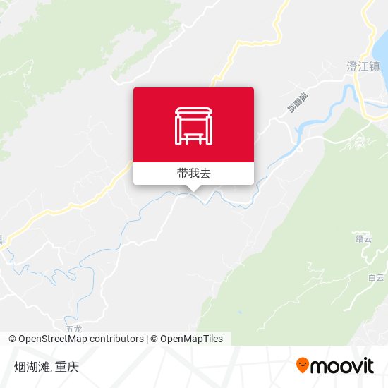 烟湖滩地图