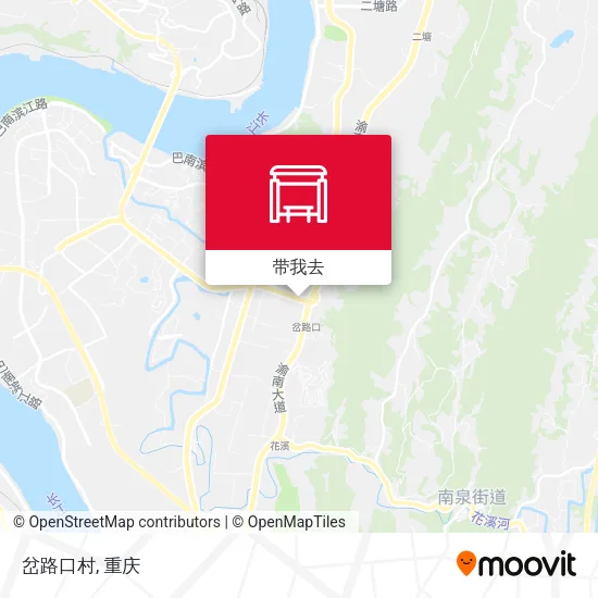 岔路口村地图