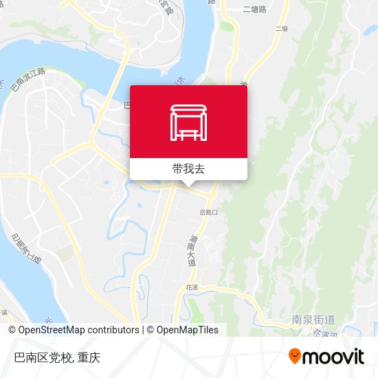 巴南区党校地图