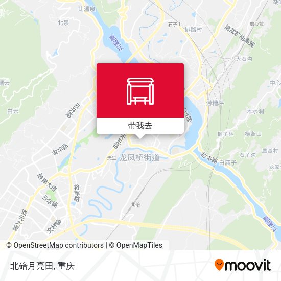 北碚月亮田地图