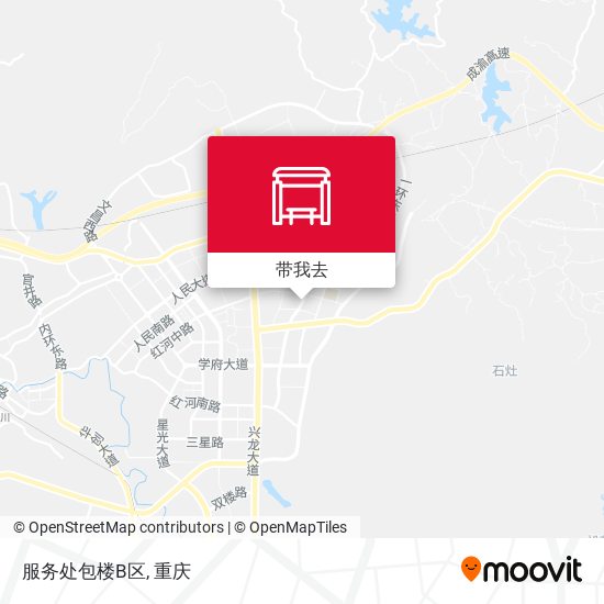 服务处包楼B区地图