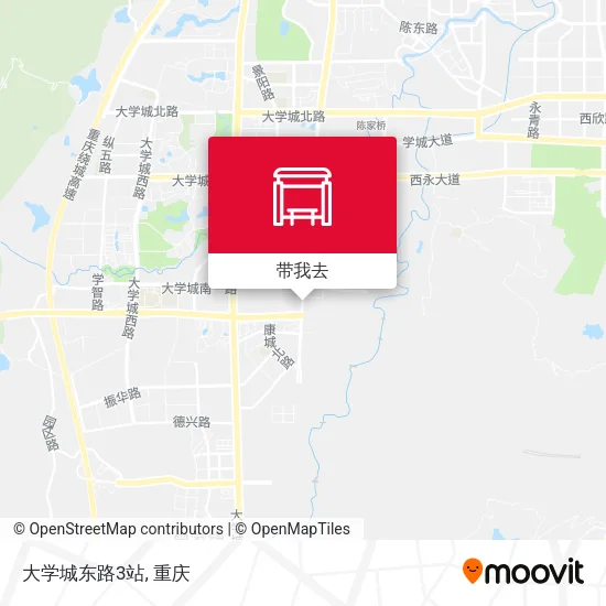大学城东路3站地图