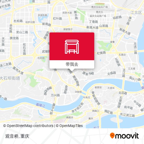 观音桥地图