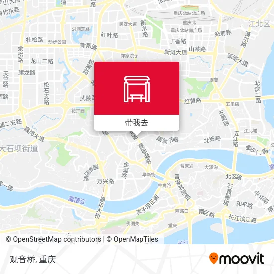 观音桥地图