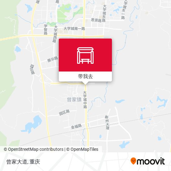 曾家大道地图