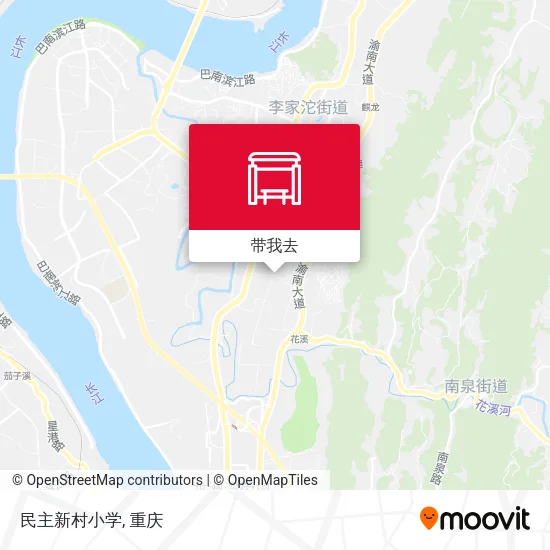 民主新村小学地图