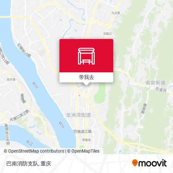 巴南消防支队地图