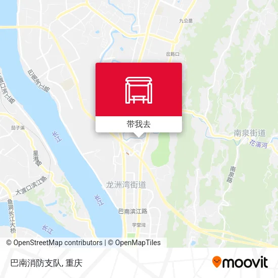 巴南消防支队地图