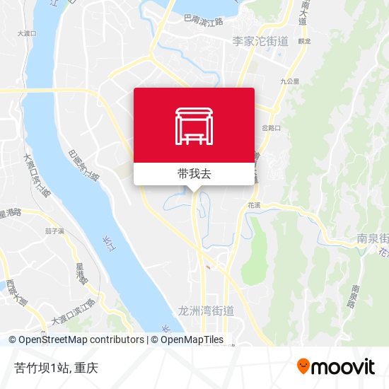 苦竹坝1站地图