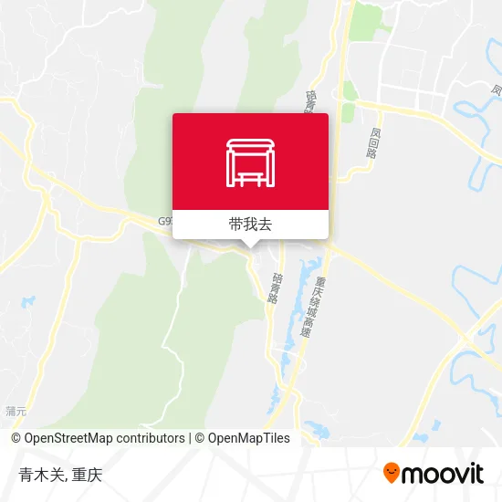 青木关地图