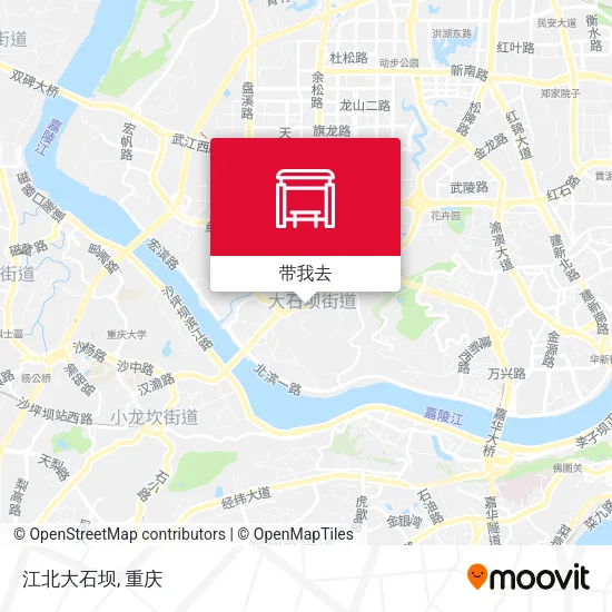 江北大石坝地图