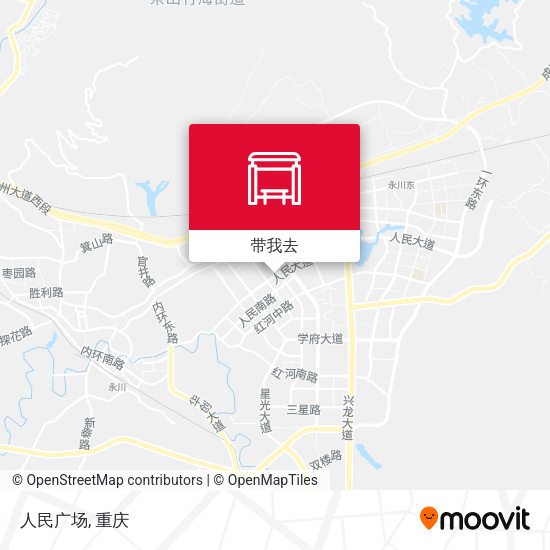 人民广场地图