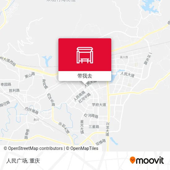 人民广场地图