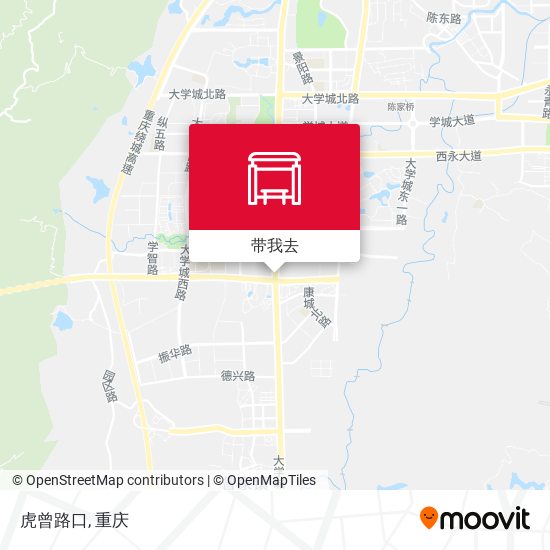 虎曾路口地图