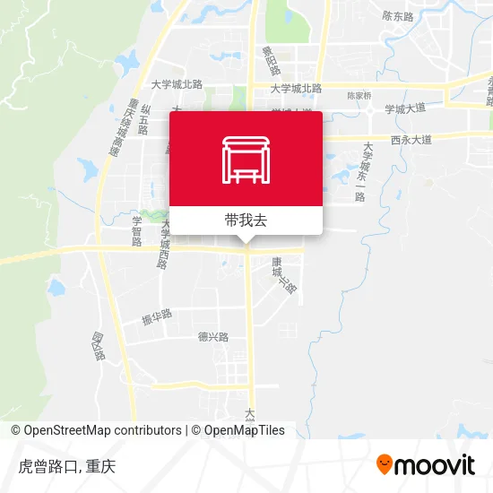 虎曾路口地图