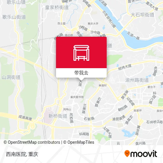 西南医院地图