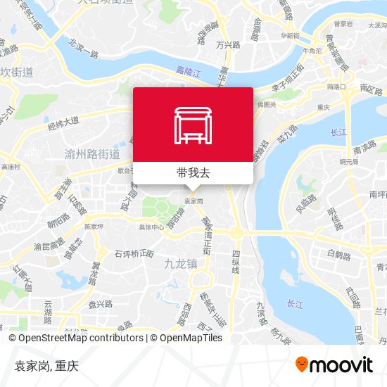 袁家岗地图