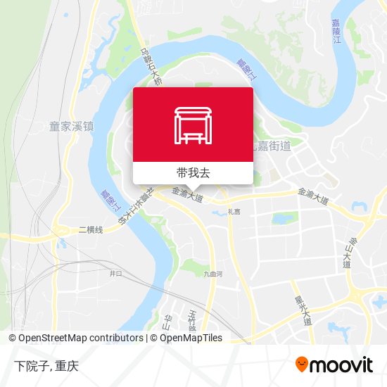 下院子地图