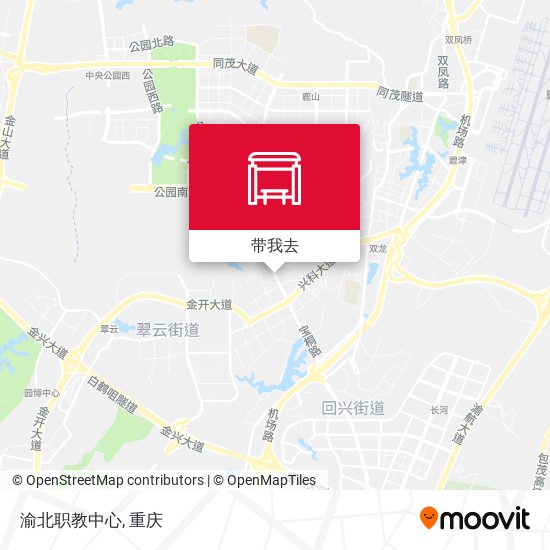 渝北职教中心地图
