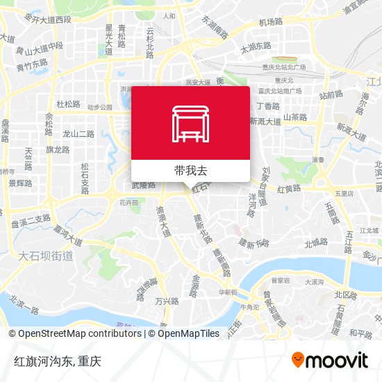 红旗河沟东地图