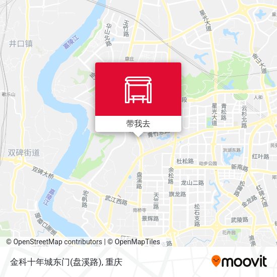 金科十年城东门(盘溪路)地图