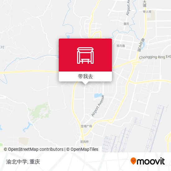 渝北中学地图