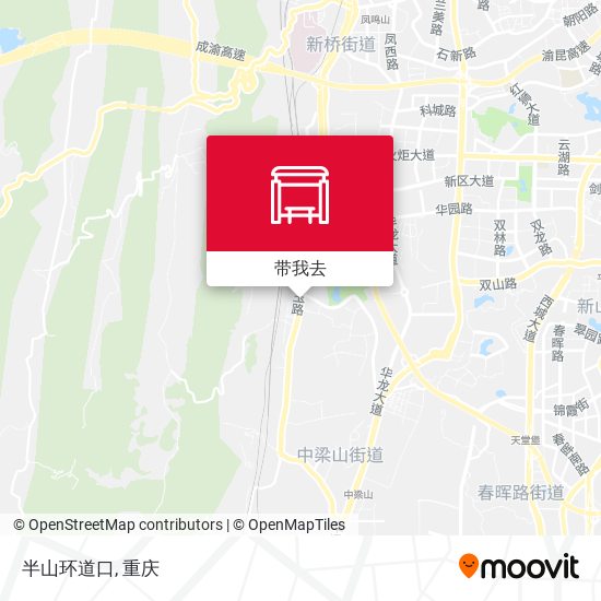 半山环道口地图