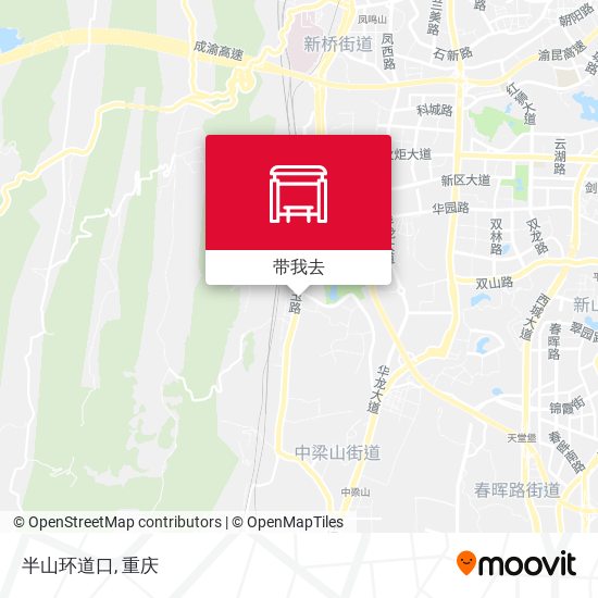 半山环道口地图