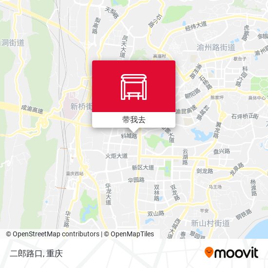 二郎路口地图